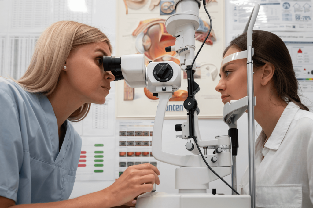 Adult eye exam in Suffolk, Virginia