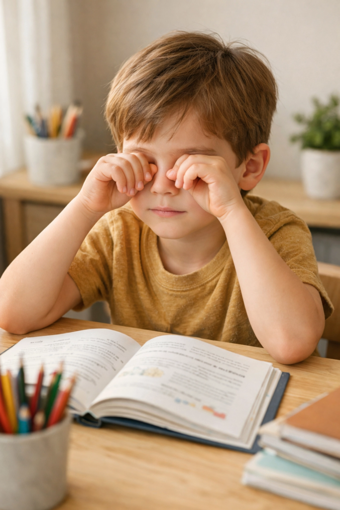 Need Glasses - Rubbing  Eyes